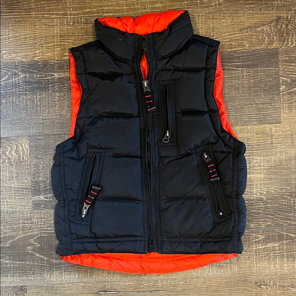 GAP Black and Red Kids Puffer DOWN filled  Vest